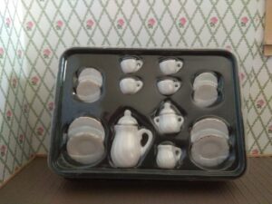 weisses kaffee-teeservice 1:12