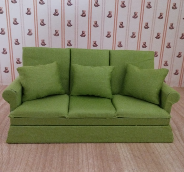 3-Sitzer Sofas in 1:12 für das Puppenhaus