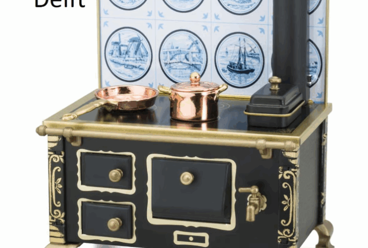 Delft Ofen Küche mit Zub.