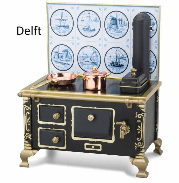 Delft Ofen Küche mit Zub.