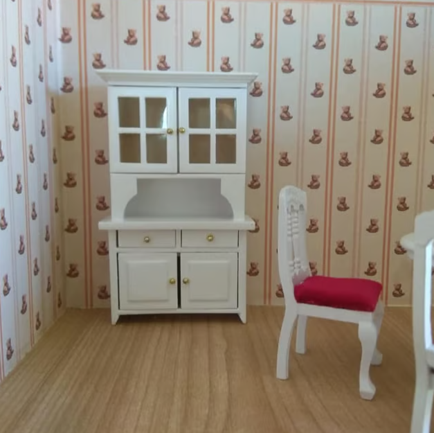 Esszimmer weiss Schrank
