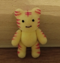 tiger beflockt stehend