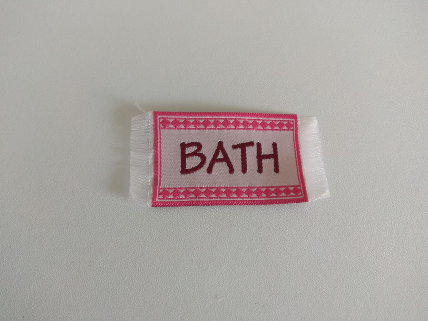 Fußmatte “Bath” in rosa/weiß Miniatur