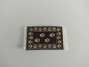 Fußmatte "Pfoten" in braun/weiß Miniatur
