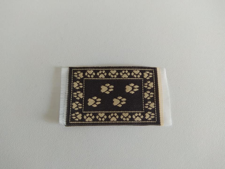 Fußmatte “Pfoten” in braun/weiß Miniatur