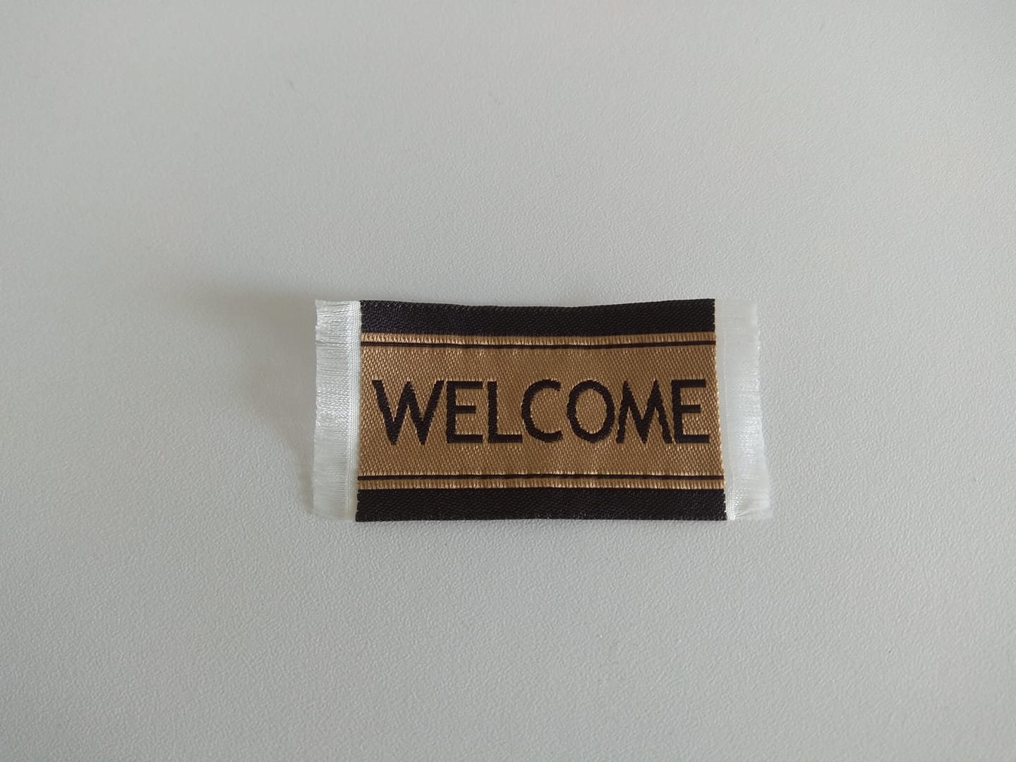 Fußmatte “Welcome” in braun/weiß Miniatur