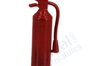 Feuerlöscher ohne Funktion in rot für das Puppenhaus 1:12