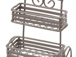 Blumenbank aus Metall für das Puppenhaus 1:12