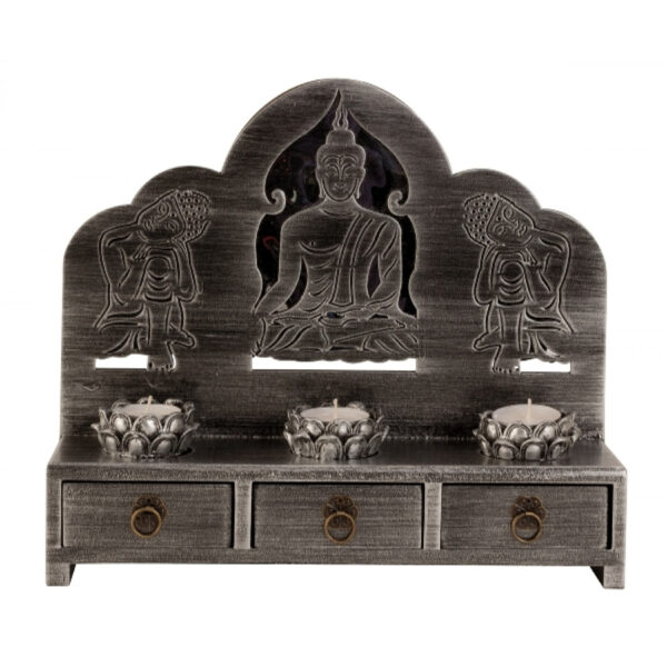 Buddha-Set mit Schränkchen