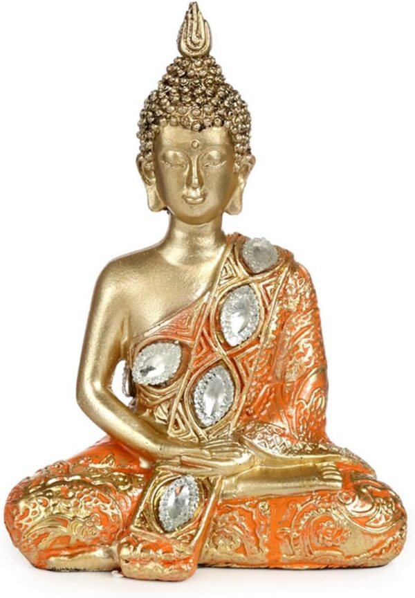 Thai-Buddha in orange/gold