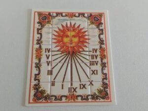 Freske : Sonnenuhr - für das Puppenhaus