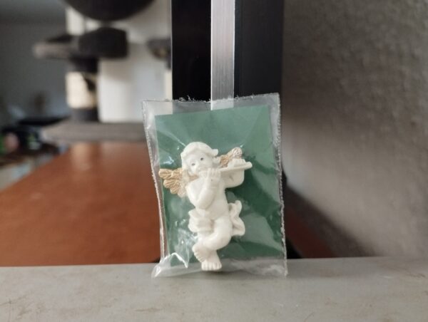 Engel mit Querflöte, Miniatur