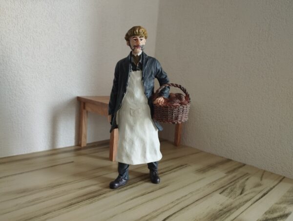 Resinfigur Bäcker, 1:12