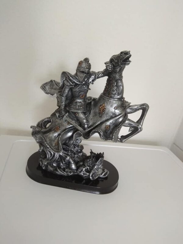 Ritter auf Pferd, Dekoration, Mittelalter, Figur (6427)