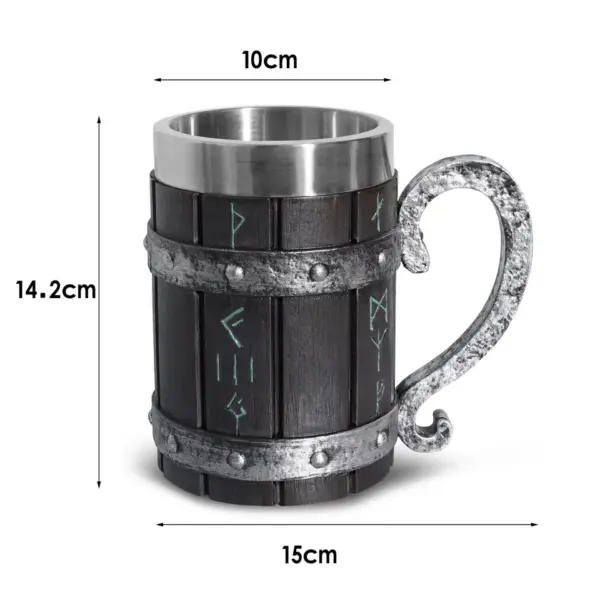 Mug, Trinkbecher mit Runen