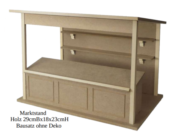 Bausatz : Marktstand aus Holz