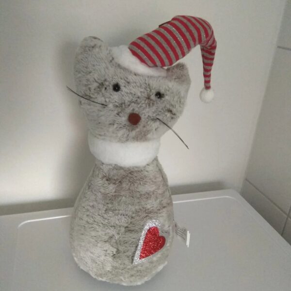 Weihnachtsplüschkatze
