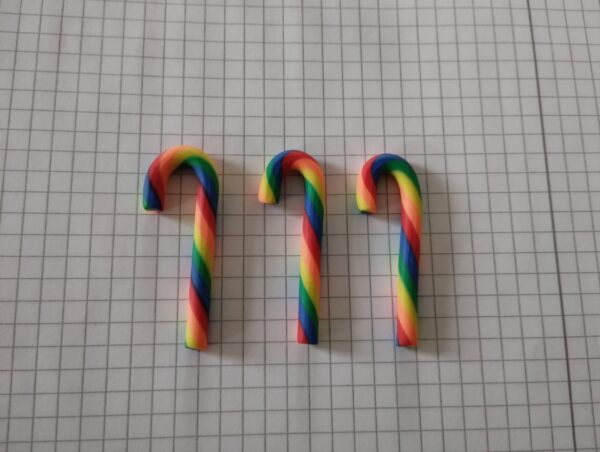 Zuckerstange größer, bunt, Miniatur