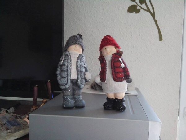 1 Paar Winterkinder, Dekoration