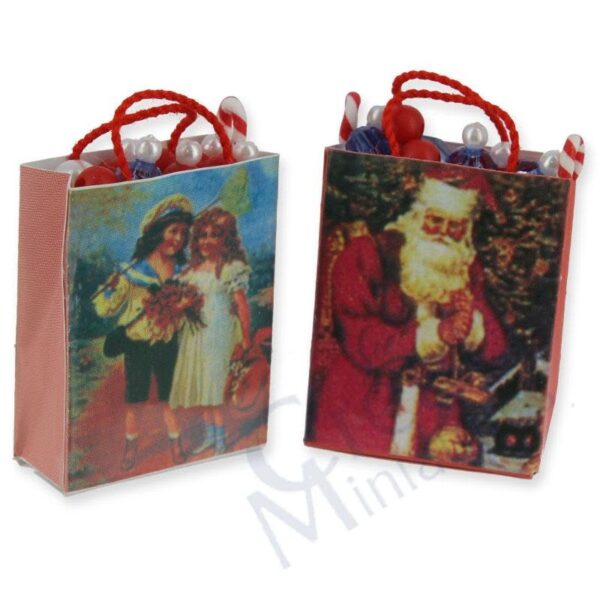 Set Weihnachtstüten, Geschenketüten 1:12