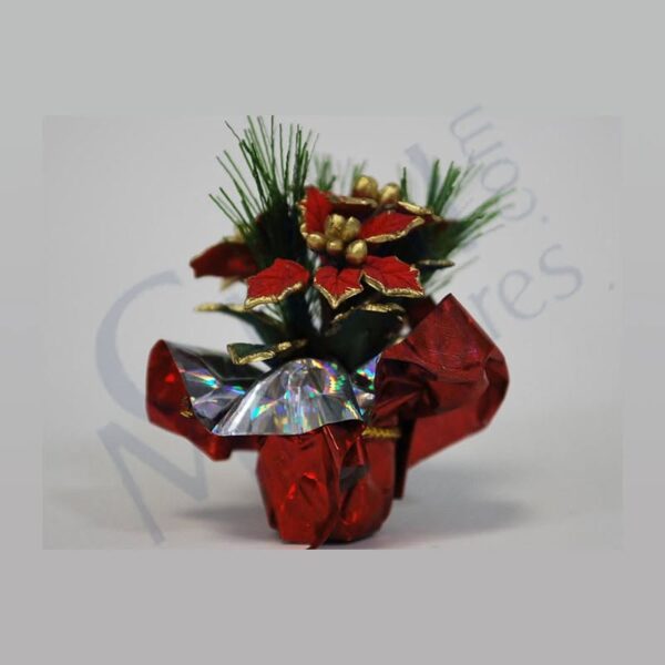 Weihnachtsstern , Poinsetia für das Puppenhaus 1:12