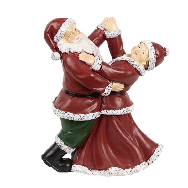 Tanzender Weihnachtsmann und Frau , Miniatur