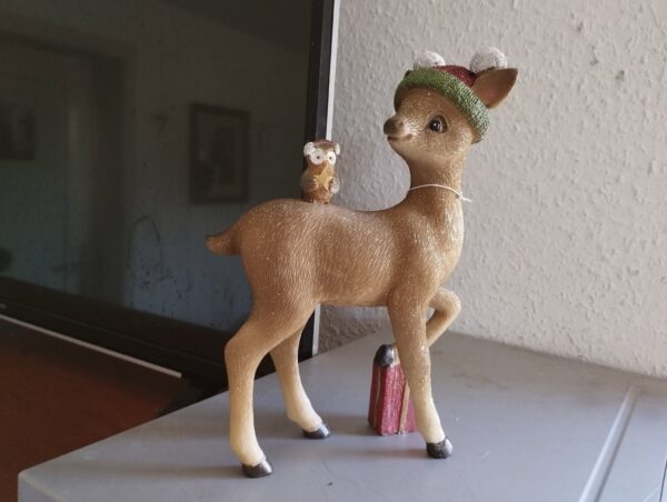 Weihnachtsdekorationsfigur Rehkitz